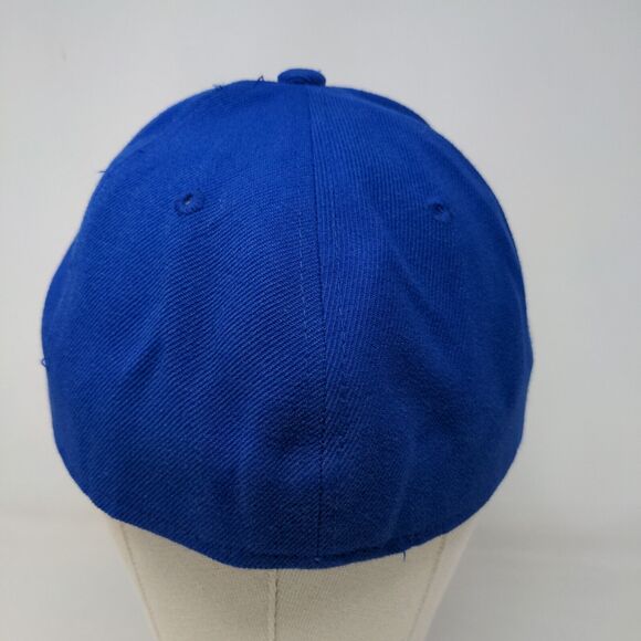 KB Ethos Men's Fitted Hat Blue Size L 7 3/8 Blank 100% Acrylic - Picture 5 of 8